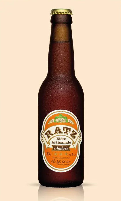 Bière Artisanale RATZ Ambrée 75 CL